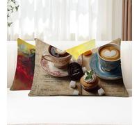 Cuscini da Esterno Torta Federe Cuscini Divano Rettangolari 25x50 2 Pezzi Copricuscini Divano Cuore Fodera Cuscino Impermeabili Lino Copricuscini per Arredo da Giardino Balcone Decorativi G1-872
