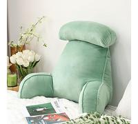Cuscini da lettura, Cuscino Di Supporto Lombare ergonomico,Con Fodere Lavabili Collo Staccabile,Cuscino Di Supporto for La Schiena Con Supporto for Il Braccio Gioco,Lettura O Guardare La TV(Turquoise