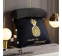Cuscini da lettura, Cuscino for testiera della camera da letto - Testiera in memory foam triturato Cuscino di supporto for cuscino for letto, divano, sedia Cuscino for schienale ergonomico for il gio