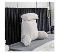 Cuscini da lettura, Poggialetto posteriore con supporto for il collo, supporto for il braccio, cuscino for sedia da letto con braccioli perfetto for sedersi, leggere, giocare, guardare la TV(Noble Wh