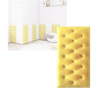 Cuscini da parete ammortizzanti, pannelli imbottiti, adesivi protettivi autoadesivi da parete, per la decorazione di sfondo della stanza (colore 2, 35 x 70 cm x 2 pezzi)