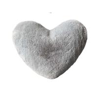 Cuscini Decorativi 12/17" Faux Fur Heart Pillow Decorative Pillows Plush Love Heart Shaped Fluffy Throw Pillow Cushion Valentine's Day Gifts(Pink,38x45cm)