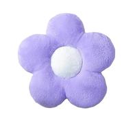 Cuscini Decorativi Little Daisy Flower Cushion Flower Plush Pillow Seat Cushion Rabbit Fluffy Napping Pillow Backrest Cushion(PURPLE,35x35cm)
