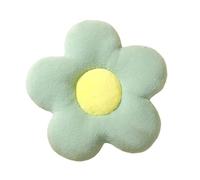 Cuscini Decorativi Little Daisy Flower Cushion Flower Plush Pillow Seat Cushion Rabbit Fluffy Napping Pillow Backrest Cushion(Light green,50x50cm)