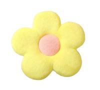 Cuscini Decorativi Little Daisy Flower Cushion Flower Plush Pillow Seat Cushion Rabbit Fluffy Napping Pillow Backrest Cushion(Yellow,50x50cm)