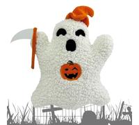 Cuscini decorativi per Halloween, cuscini decorativi a forma di fantasma, confortevole e morbido, con cappello e muso per camera da , hotel, divano