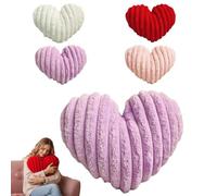 Cuscini decorativi per letto, cuscino a forma di cuore, cuscino decorativo, per San Valentino, crea un'atmosfera calda e romantica (viola)