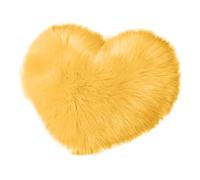 Cuscini Decorativi Throw Pillow Fuzzy Long Faux Fur Love Heart Shape Fluffy Sofa Bedroom Decoration Lumbar Back Cushion Home Supplies(Orange)
