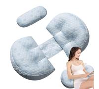 Cuscini di gravidanza per dormire e un cuscino in gravidanza confortevole a forma di cuscino lombare, cuscino maternità ergonomico traspirante per ospedali di dormiente secondari