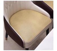 Cuscini Di Seduta Da Ufficio, Set Di 1/2/4 Cuscini For Sedia In Pelle PU Da Pranzo Da Cucina, Cuscino For Sedile Antiscivolo A Ferro Di Cavallo(Beige,41x44cm(Set Of 1))