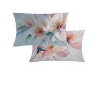 Cuscini Divano 50x80 Rosa Fodere Per Cuscini da Esterno Fiori Velluto Cuscino Divano Rettangolare Federe Decorativi set di 2 Design di Stampa Fronte-Retro Per Arredamento Decorazione Per Interni T116