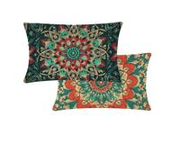 Cuscini Divano 50x80cm Verde Salvia Fodere Per Cuscini da Esterno Europa Settentrionale Lino Cuscino Divano Rettangolare Federe Decorativi set di 2 Per Soggiorno letto Camera Balcone Decorativi T572