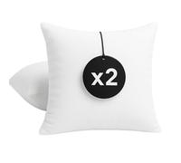 cuscini fiber Set da 2 Cuscini per Divano 40x40 con Fodera Misto Cotone Anallergici Morbidi e Soffici, Cuscino Quadrato Interno, Imbottitura Cuscini Prodotto in Italia