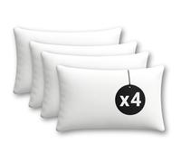 cuscini fiber Set da 4 Cuscini per Divano 30x50 con Fodera Misto Cotone Anallergici Morbidi e Soffici, Cuscino Quadrato Interno, Imbottitura Cuscini Prodotto in Italia