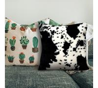 Cuscini Fodere Fodera Cuscino Mucca Federa Decorativa Copertura Del