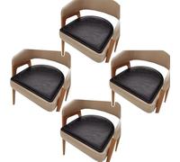 Cuscini For Sedie Da 1/2/4 Confezioni Cuscini Di Seduta Da Pranzo, Cuscino For Sedile Antiscivolo In Pelle PU Cuscino For Sedia A Ferro Di Cavallo Impermeabile