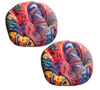 Cuscini for Sedie Rotondi, 2 Cuscini da Pavimento for Adulti, Cuscino da Pavimento Rotondo Spesso, Cuscino di Meditazione da Viaggio Cuscino da Seduta Rotondo Elastico Morbido for Divano(1#,2pcs:40cm/