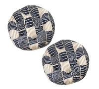 Cuscini for Sedie Rotondi, 2 Cuscini da Pavimento for Adulti, Cuscino da Pavimento Rotondo Spesso, Cuscino di Meditazione da Viaggio Cuscino da Seduta Rotondo Elastico Morbido for Divano(19#,2pcs:45cm