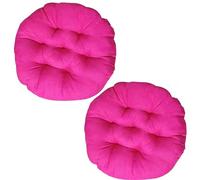 Cuscini for Sedie Rotondi, 2 Cuscini da Pavimento for Adulti, Cuscino da Pavimento Rotondo Spesso, Cuscino di Meditazione da Viaggio Cuscino da Seduta Rotondo Elastico Morbido for Divano(11#,2pcs:40cm