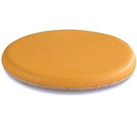 Cuscini for sedie rotondi, cuscini for da cucina in similpelle, cuscinetti in memory foam antiscivolo spessi for pranzo, esterni, interni (colore: giallo)(30 * 30 * 3cm)