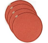 Cuscini For Sedie Rotondi Da 1/2/4 Confezioni Cuscini Rotondi Con Lacci, 30CM / 33CM / 35CM / 40CM / 45CM Cuscino For Sedile Sgabello Alto In Spugna 3CM(Golden Orange,33 * 3cm(4packs))