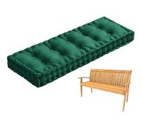 Cuscini imbottiti per panca da giardino, spessore 10 cm, per panche da interni, divani e sedie, colore verde, 100 x 50 cm, ideale per davanzali e decorazioni per la casa