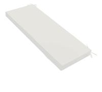 Cuscini Imbottiti per Panche da Esterno Interno 120x40 100x40 80x40 100x50 Antiscivolo Impermeabile Cuscino per Panchina per Giardino Sagre Birrerie e Cucina(White,80x35x5cm/31x14x2in)