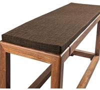 Cuscini Imbottiti per Panche da Esterno/Interno, Lino e Cotone Antiscivolo con Fibbia - 120x40 100x40 80x40 - Cuscino Panchina per Giardino, Sagre, Birrerie e Cucina(Caffè scuro,90x35cm/35x14in)