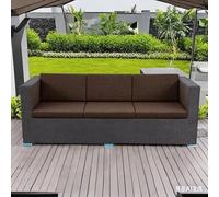 Cuscini Imbottiti per Panche da Esterno/Interno - Lino e Cotone Antiscivolo con Fibbia - 120x40, 100x40, 80x40, 100x50 - Cuscino per Panchina per Giardino, Sagre, Birrerie e Cucina(Brown,16x35)