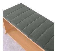 Cuscini Imbottiti Per Panche Da Esterno/Interno - Plüsch E Cotone Antiscivolo Con Fibbia - 120x40,100x40,80x40 - Cuscino Per Panchina Per Giardino, Sagre, Birrerie E Cucina(Grigio scuro,150x35cm)