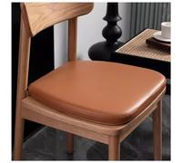 Cuscini impermeabili per sedie da pranzo, antiscivolo, a forma di U, in ecopelle, spessi 4 cm, facili da pulire, eleganti, in tinta unita, con cinghie
