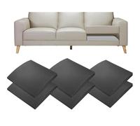 Cuscini in schiuma ad alta densità da 5 cm per divani a forma di U, supporto di ricambio durevole per sedili affondanti, colore nero, ideali per divani letto a 6 posti