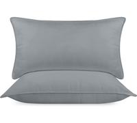 Cuscini Letto (Set di 2) 40 x 80 cm Guanciali Letto Coppia 3D Fibra di