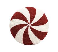 Cuscini natalizi a forma di caramella, cuscini natalizi alla menta piperita, cuscini decorativi natalizi a forma di caramella, cuscini alla menta piperita rossi e bianchi per letto, divano