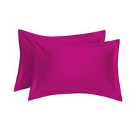 Cuscini ornamentali Oxford Federa Cuscino Cotone egiziano rosa 20" x 30" Set 2