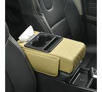 Cuscini per Braccioli Auto per Renault Alaskan/Alpine/Arkana/Austral/Captur, Cuscini per Braccioli della Console Centrale, Protezione Interna,Beige