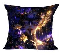 Cuscini per Divano 2 Pezzi Set, 35x35cm, Ragazza Misteriosa, Cuscino da Divano Decorativi, Indoor Veluto/Outdoor Lino, Cushion Arredo Camera da Letto, Impermeabile Comfort ZY6X-654