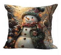 Cuscini per Divano 2 Pezzi Set, 45x45cm, Pino Popolo Neve, Cuscino da Divano Decorativi, Indoor Veluto/Outdoor Lino, Cushion Arredo Camera da Letto, Impermeabile Comfort ZY6X-859