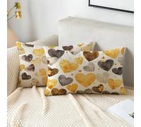 Cuscini per Divano 30x50 cm Beige Cuscini da Esterno Velluto Copricuscini Divano Set di 2 Amore Cuscino Rettangolari con Cerniera Invisibile, Soggiorno Camera da Letto Balcone Decorare Regalo 2s-619