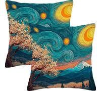 Cuscini per Divano 35x35cm 2 Pezzi Set Astratto Cielo Stellare Cuscini da Esterno Impermeabili Giardino Divano Copricuscini Cuscino Decorativo per, Camera Letto Casa Decorativi Cuscino L6JT-119