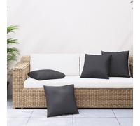 vidaXL Cuscini per Divano 4 pz Neri 60x60 cm in Tessuto