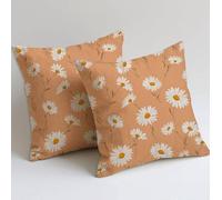Cuscini per Divano 40x40 cm Federe Cuscini Lilla Decorativi Copricuscini Set di 2 Cuscino Fiori Decorativi Giardino Morbidi Copricuscini Divano con Zip Nascosta per Aesthetic Room Decor, Regalo C-247