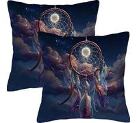 Cuscini per Divano 40x40cm 2 Pezzi Set La Rete Dei Sogni Luna Cuscini da Esterno Impermeabili Giardino Divano Copricuscini Cuscino Decorativo per, Camera Letto Accessori Casa Decorativi Cuscino L6JT42