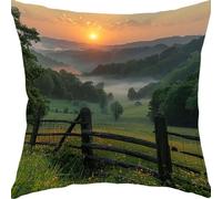 Cuscini per Divano 40x40cm Monte Sorgere Del Sole Cuscini da Esterno Impermeabili Giardino Divano Copricuscini Cuscino Decorativo Fodera per Guanciale, Camera Letto Casa Decorativi Cuscino YX6RB-717