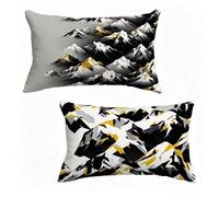 Cuscini per Divano 40x60 cm Set di 2 Tinta Unita Federe Cuscini Divano 40 x 60 cm Federe Cuscini Divano Montagna Throw Pillows Lino Con Cerniera Invisibile per Decorazioni Casa, Regalo Donna D-V20ZEP