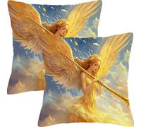 Cuscini per Divano 45x45cm 2 Pezzi Set Angelo Del Cielo Cuscini da Esterno Impermeabili Giardino Divano Copricuscini Cuscino Decorativo per, Camera Letto Accessori Casa Decorativi Cuscino L6JT-850