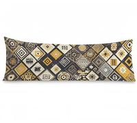 Cuscini per Divano 50 x 150 cm Federe Cuscino LettoBoho, Europa settentrionale Guanciale Letto Cuscino Lungo Doppia Faccia Stampa con Cerniera Invisibile Traspirante Fodere Rettangolari, Model309