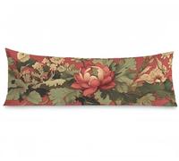 Cuscini per Divano 50 x 150 cm Federe Cuscino LettoEuropa settentrionale, Fiori Guanciale Letto Cuscino Lungo Doppia Faccia Stampa con Cerniera Invisibile Traspirante Fodere Rettangolari, Model63