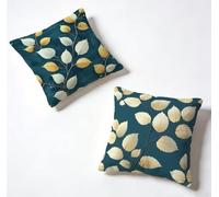 Cuscini per Divano 50 x 50 Set di 2 Giallo Federe Cuscini Divano 50x50 cm Grandi Copricuscini Flower Throw Pillows Lino Con Cerniera Invisibile per Giardino Decorazioni Casa, Regalo Donna J-3DX71D