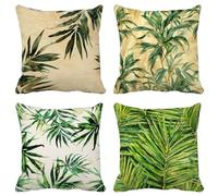 Cuscini per Divano 50X50 Set di 4 Europa Settentrionale Federe Cuscini Divano Moderno Cushion Covers Esterno Morbido Quadrato Federa per Primavera Estate Patio Soggiorno Decorazione Della Casa Y15-4